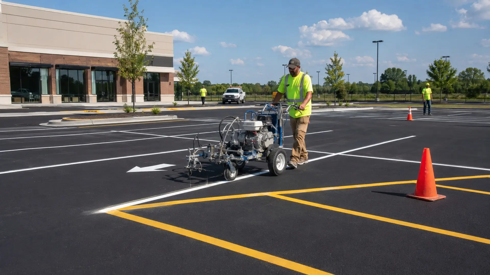 Professional Parking Lot Striping